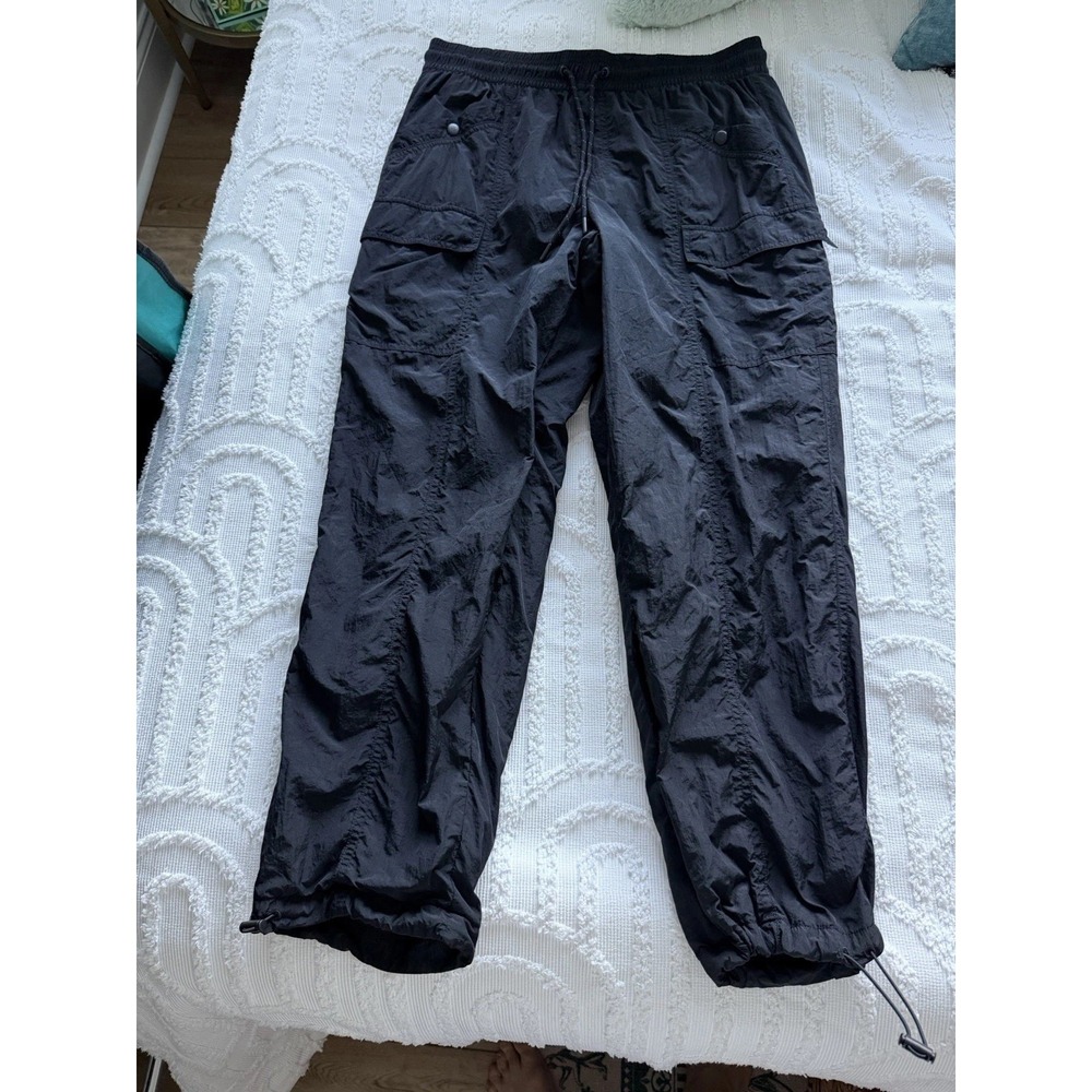 Avia Women's Track Pants Black Polyester Medium Drawstring